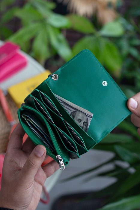 Zoozie Bags Cartera de Mujer Elegante Verde Piel PU Sofisticada
